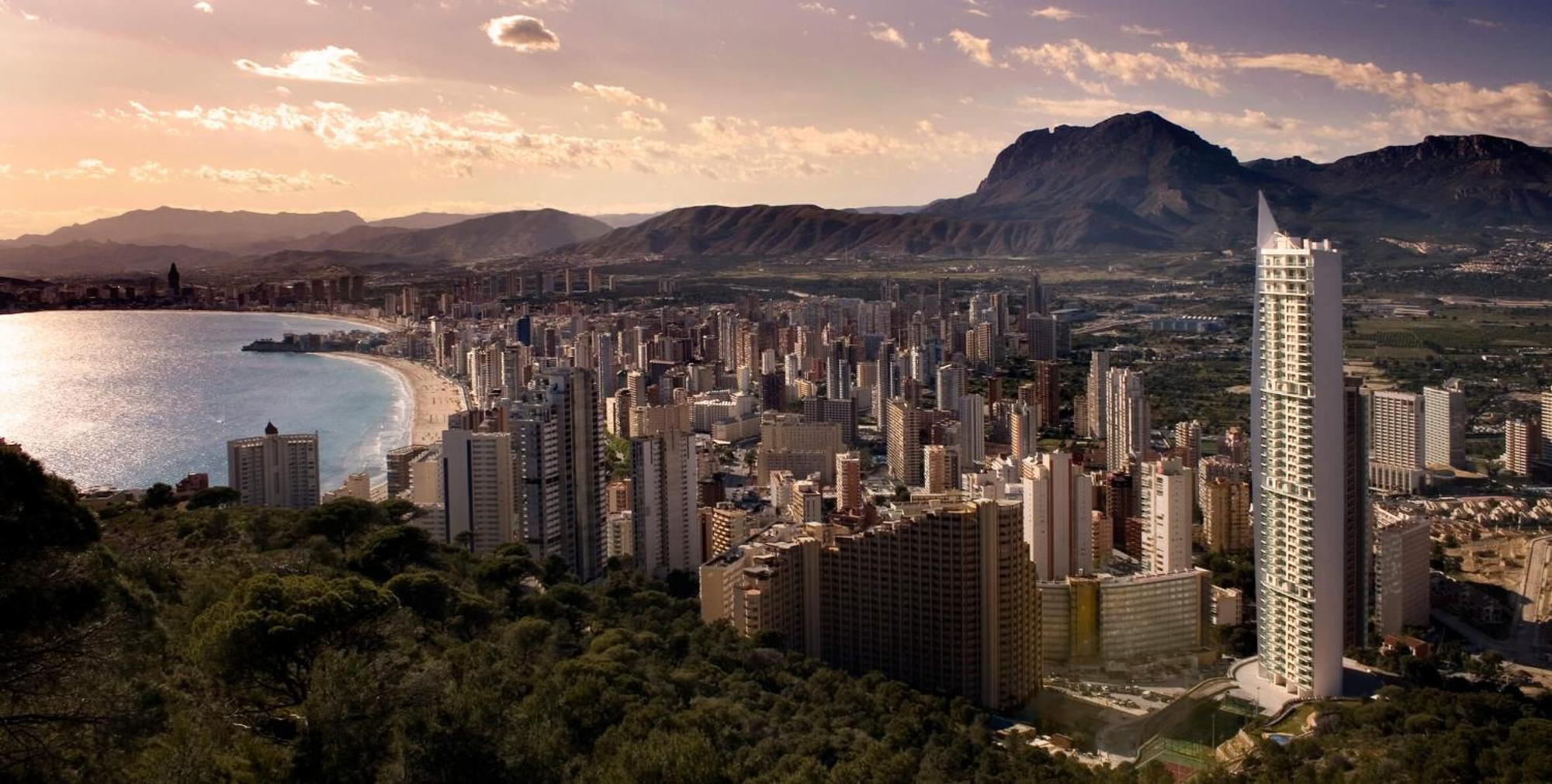 Apartmán Skyline 18 Terraza Privada Con Impresionantes Vistas Al Mar Benidorm Exteriér fotografie