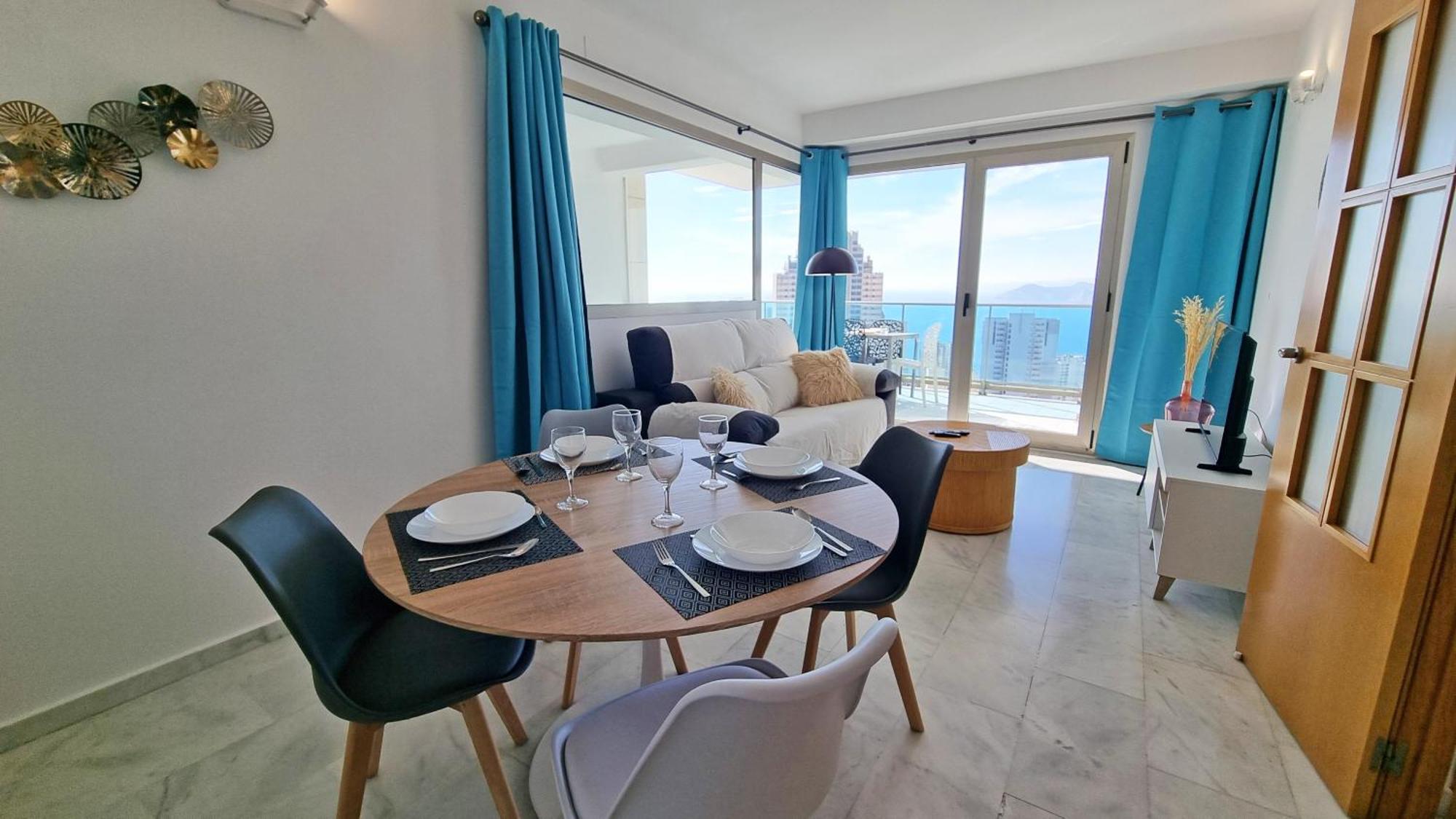 Apartmán Skyline 18 Terraza Privada Con Impresionantes Vistas Al Mar Benidorm Exteriér fotografie