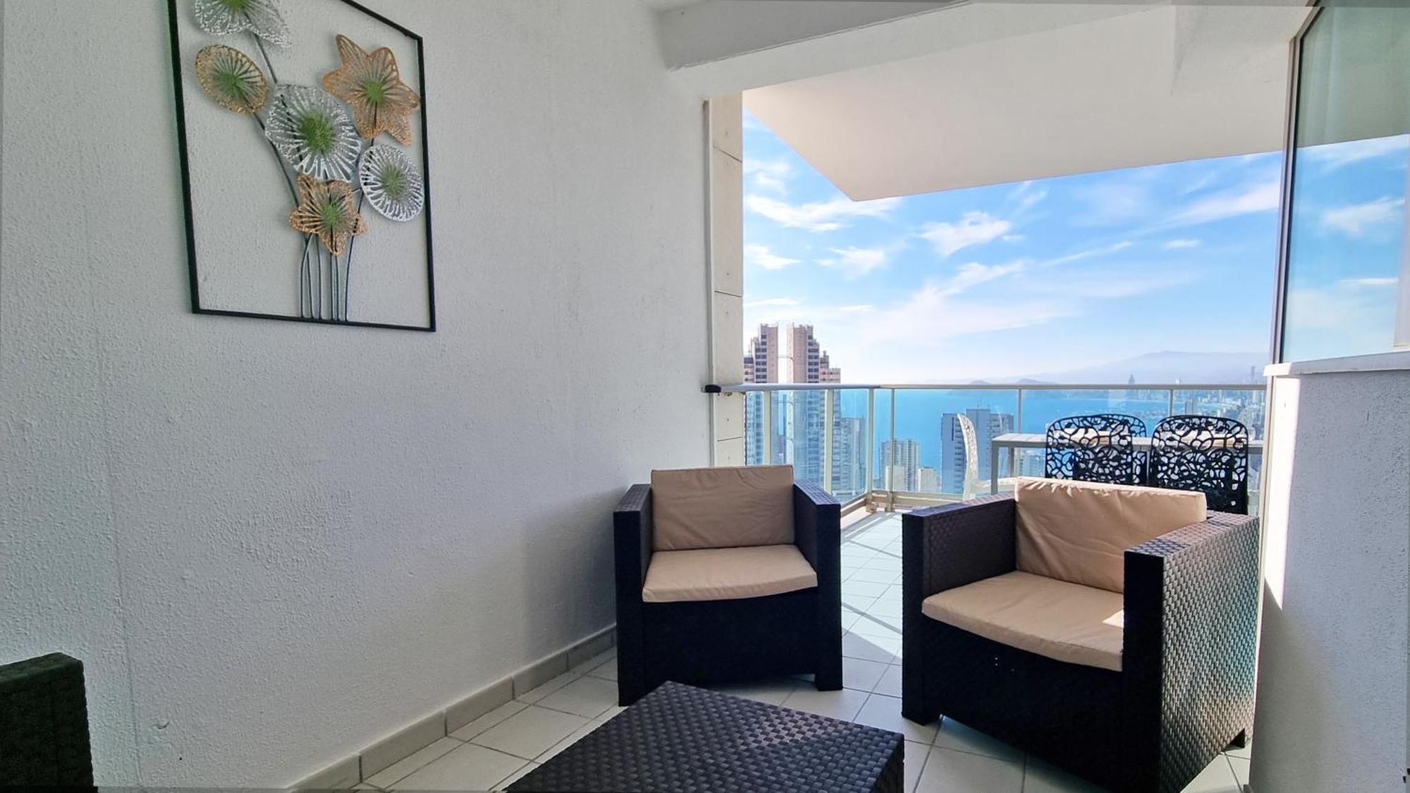 Apartmán Skyline 18 Terraza Privada Con Impresionantes Vistas Al Mar Benidorm Exteriér fotografie